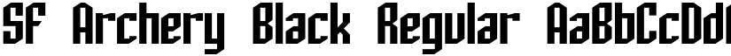 SF Archery Black Regular font