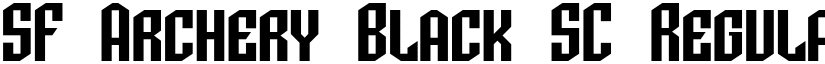 SF Archery Black SC Regular font