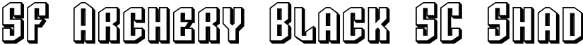 SF Archery Black SC Shaded Regular font