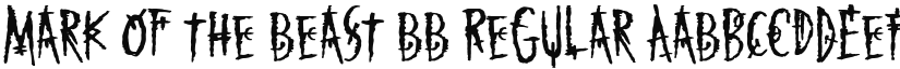 Mark of the Beast BB font download