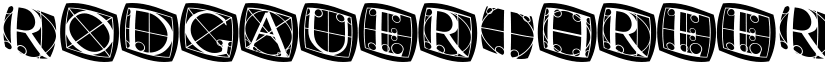 RodgauerThreeRounded Medium font