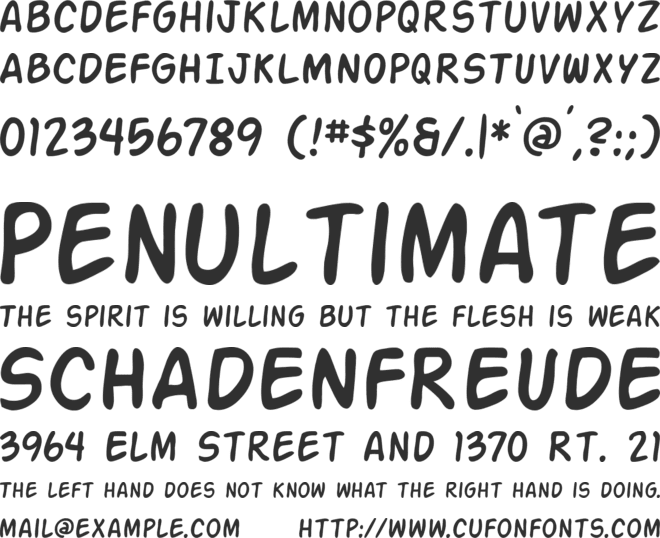 SF Action Man font preview