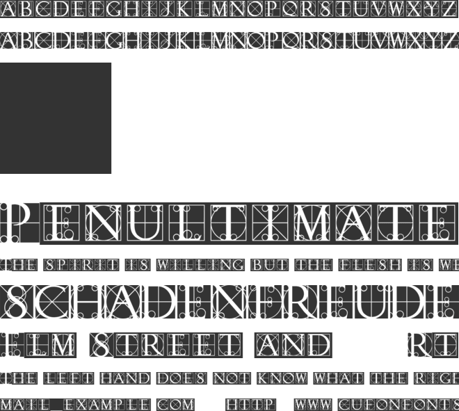 Rodgauer font preview