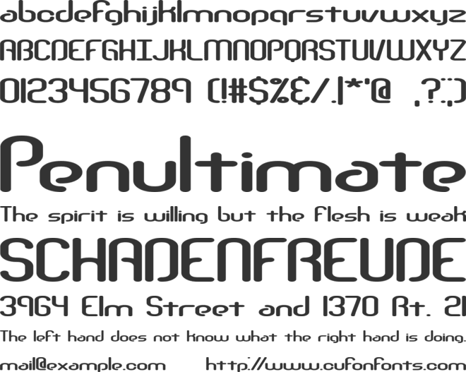 Telephasic BRK font preview