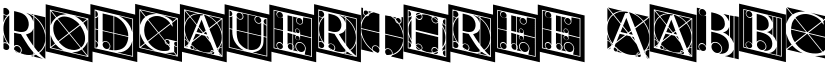 RodgauerThree font