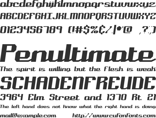 Nominal BRK font preview