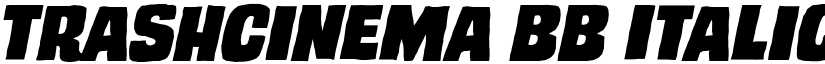 TrashCinema BB Italic font