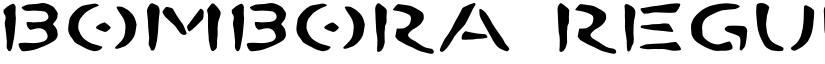 BOMBORA Regular font