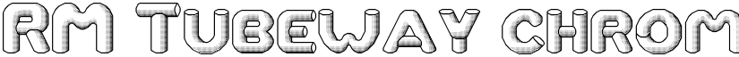 RM Tubeway chrome Regular font