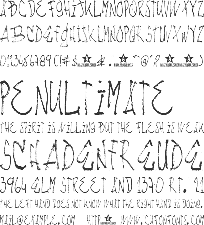 NACHOS & TV font preview