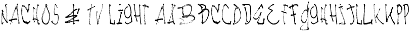 NACHOS & TV Light font