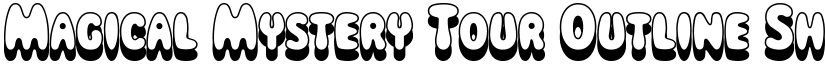 Magical Mystery Tour Outline Shadow Regular font