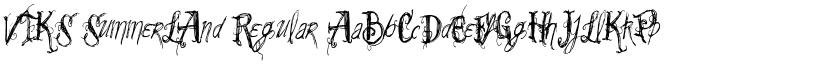 VTKS SummerLAnd Regular font