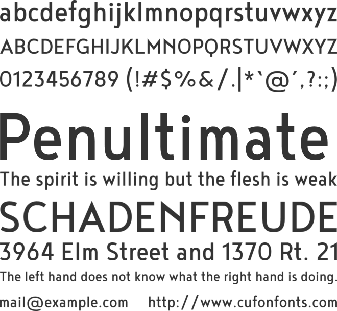 Noyh Geometric Slim font preview