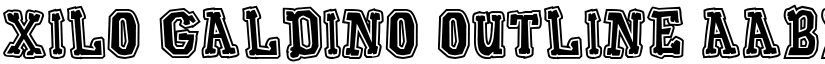 Xilo Galdino Outline font