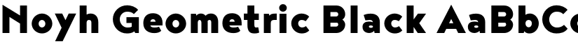 Noyh Geometric Black font