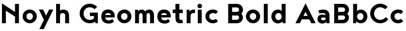 Noyh Geometric Bold font