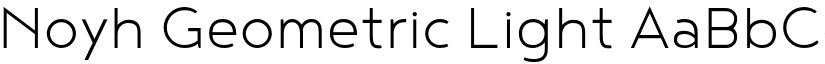 Noyh Geometric Light font