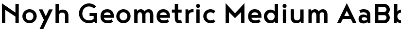 Noyh Geometric Medium font