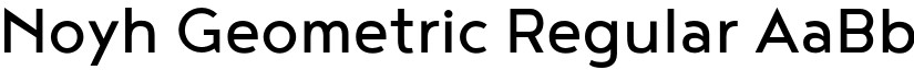 Noyh Geometric Regular font