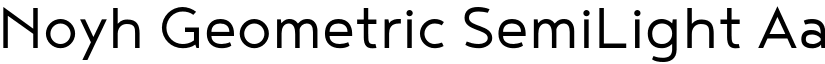 Noyh Geometric SemiLight font