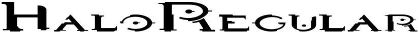 HaloRegular font