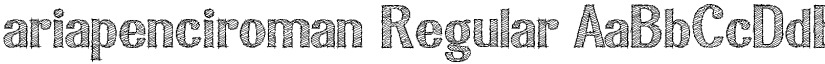 ariapenciroman Regular font