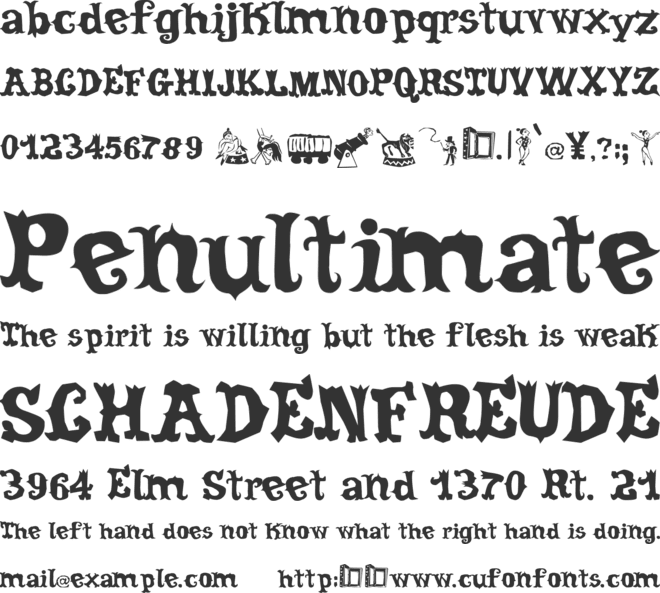 Cordel Circo Mambembe font preview