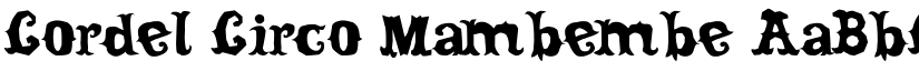 Cordel Circo Mambembe font