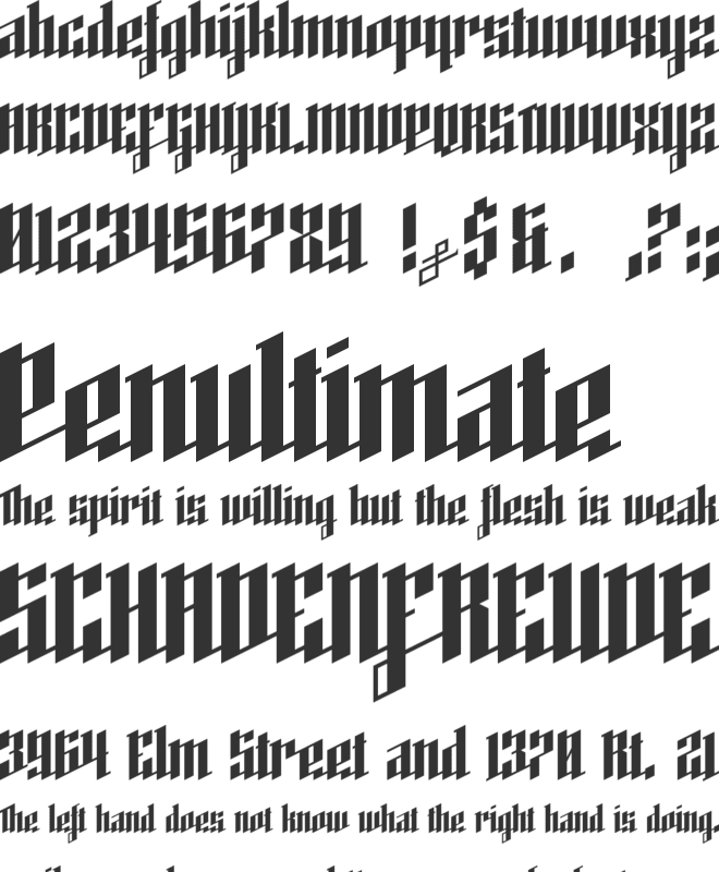 High Voltage font preview