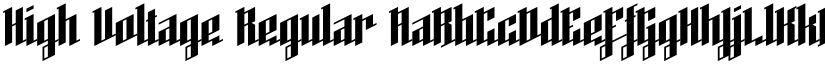High Voltage Regular font
