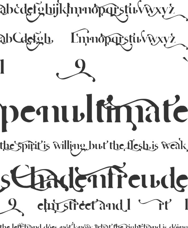 Cafe Lounge 19 font preview