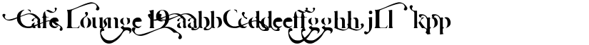 Cafe Lounge 19 font