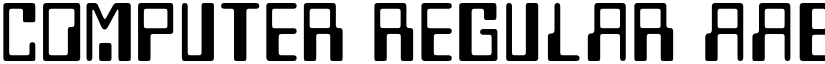 Computer Regular font