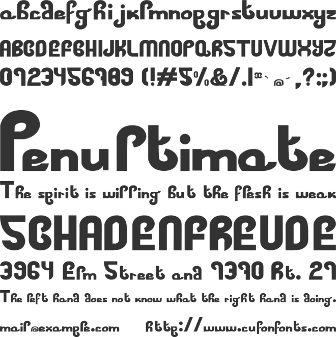 Fat Vodka font preview