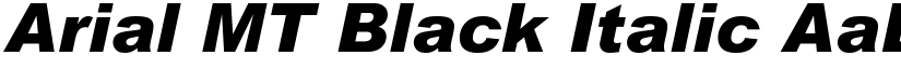 Arial MT Black Italic font