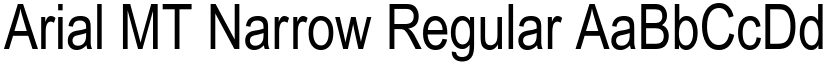 Arial MT Narrow Regular font