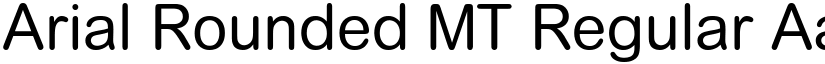 Arial Rounded MT Regular font