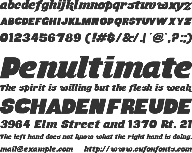 Musa Ornata font preview