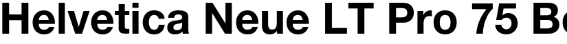 Helvetica Neue LT Pro 75 Bold font