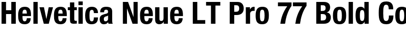 Helvetica Neue LT Pro 77 Bold Condensed font