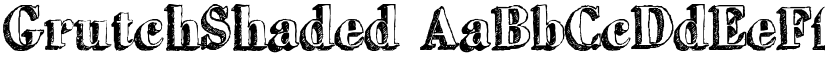 GrutchShaded font