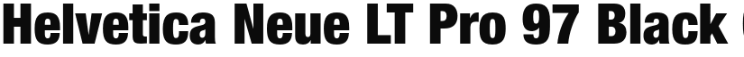 Helvetica Neue LT Pro 97 Black Condensed font