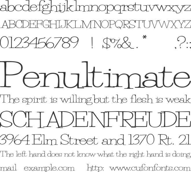 Petunia Bounce font preview
