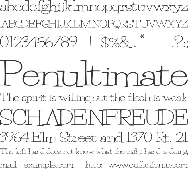 Petunia Bounce font preview