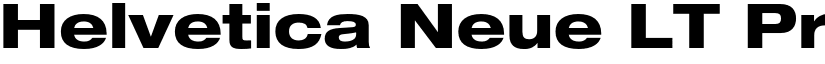 Helvetica Neue LT Pro 83 Heavy Extended font