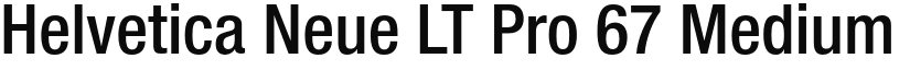 Helvetica Neue LT Pro 67 Medium Condensed font