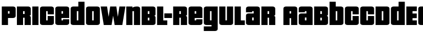 PricedownBl-Regular font