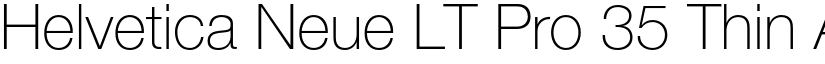 Helvetica Neue LT Pro 35 Thin font