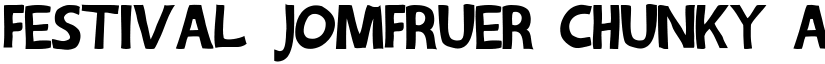 Festival Jomfruer chunky font